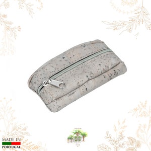 Monedero de corcho gris natural. Boutique YOK CORK