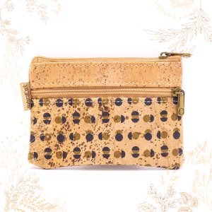 Porte monnaie en liège. Cuir végétal vegan friendly. Boutique Yok Cork