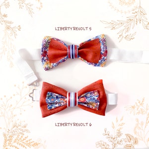 Red and blue cork bow tie. Ideal for a wedding. Eco-responsible crafts YOK CORK image 1