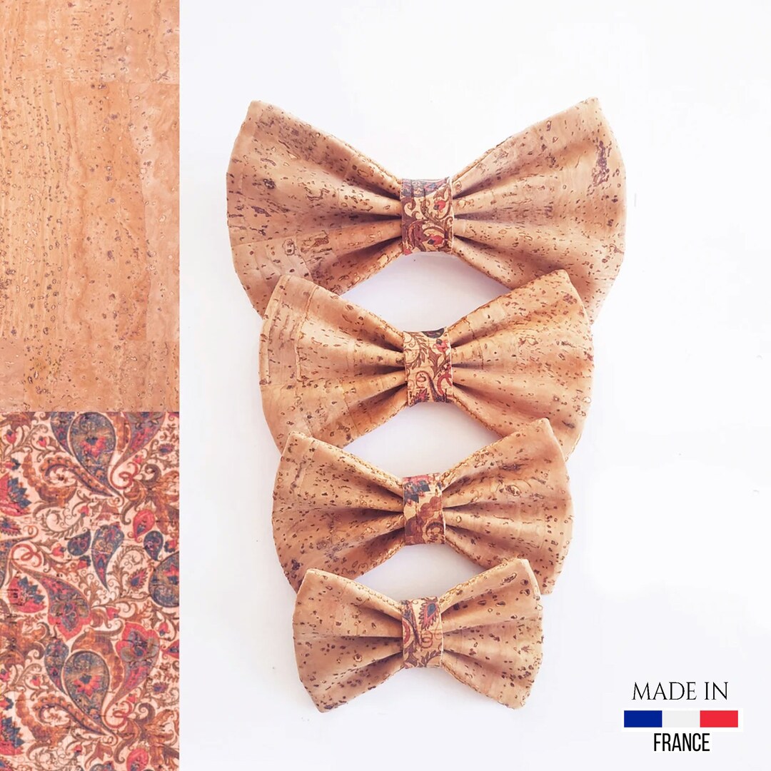 Photo inspiration: Visual Reference: Bow Tie With Natural And Red Cashemire Pattern In Cork