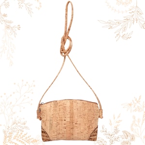 Petit sac en tissu de liège. Adapté au véganisme. YOKCORK