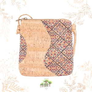 Petit sac en tissu de liège. Adapté au véganisme. YOKCORK