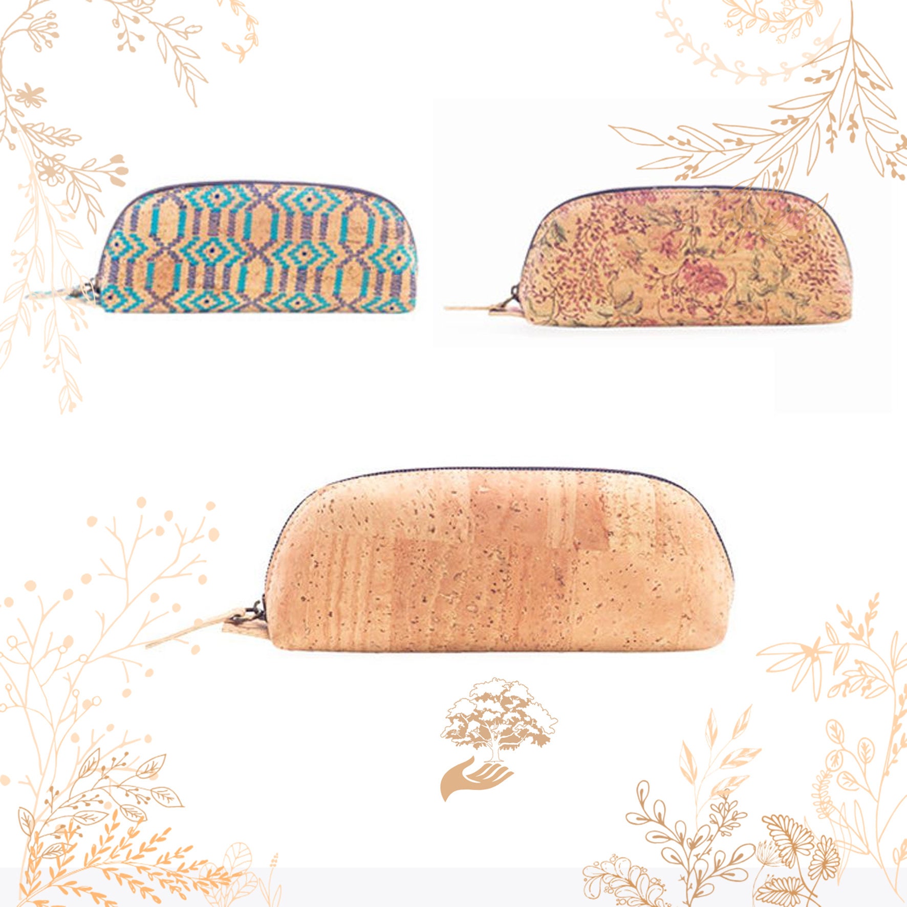 Trousse en Écorce de Liège. Adapté Au Véganisme. Boutique Yokcork