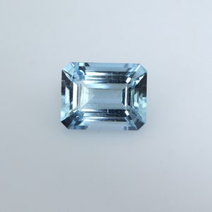 Top Quality! 3.5 Ct AAA Natural Faceted Emerald Cut Aquamarine Loose Gemstone, Aquamarine For Pendant, Aquamarine Stone Anniversary Gift Her