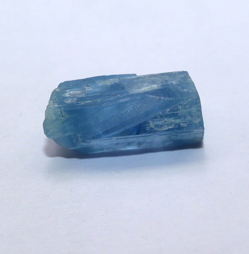 Etched Aquamarine Terminated aquamarine For Raw Jewelry 18.5x8.4 mm Deep Blue RAW Aquamarine Crystal HIGH QUALITY Rough Aquamarine