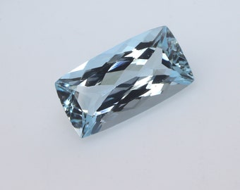 3.1 Ct Amazing Cut & Clearity Cushion! AAA+ Natural Aquamarine Cushion Cut Gemstone,Loose Aquamarine,Unheated Untreated, Aquamarine Jewelry