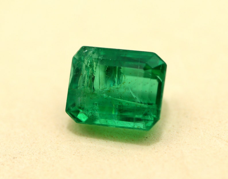 0.68 Ct Faceted Emerald High Quality For Making Jewelry Natural Zambian Emerald Loose Emerald Cut Emerald Dark Green Emerald Pendant