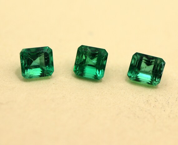 Jewelry Zambian Emerald Squares 