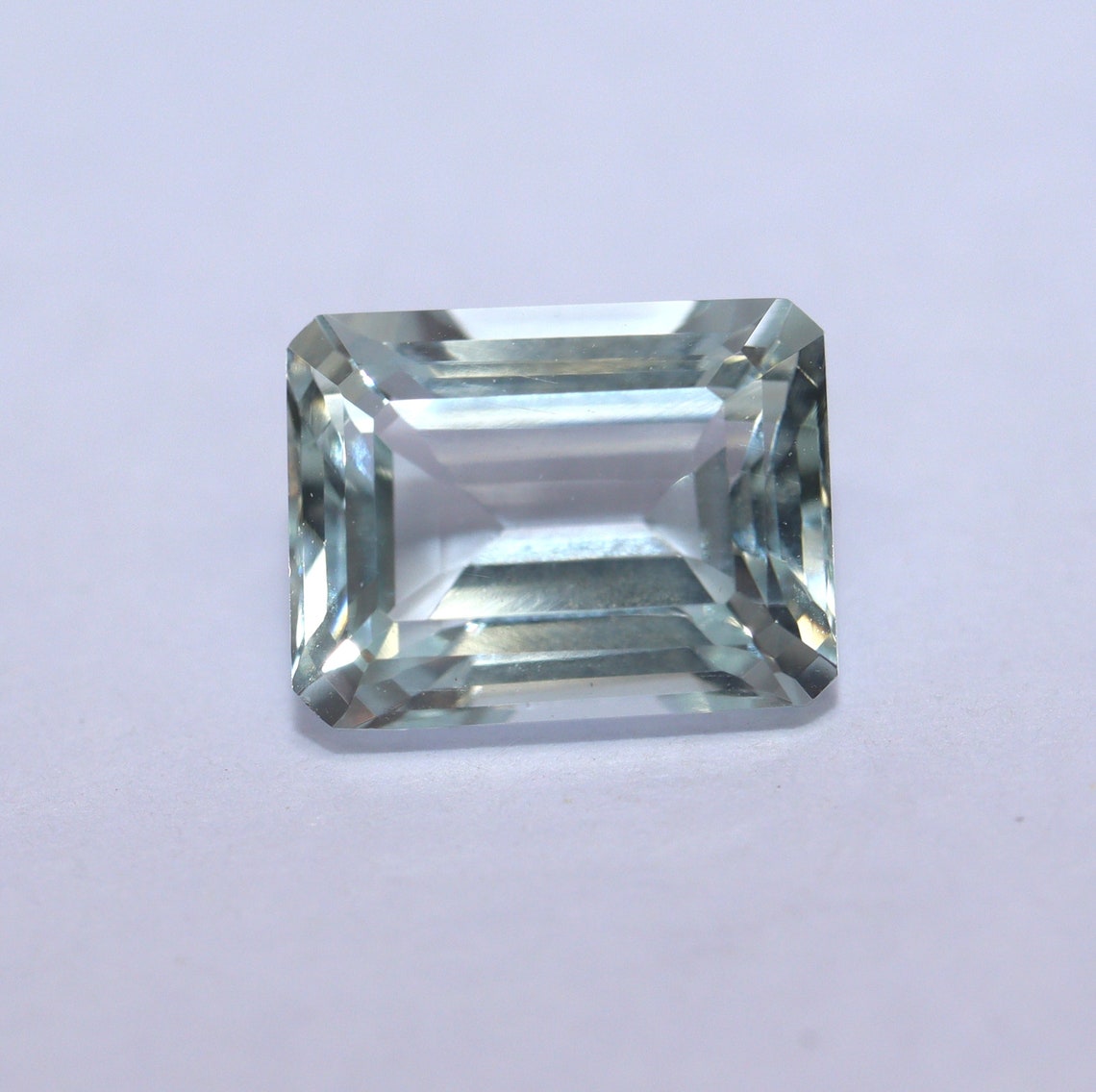 2 Ct Natural AQUAMARINE Emerald Cut Gemstone Excellent | Etsy