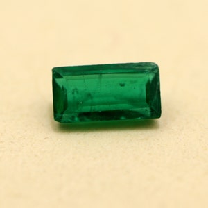 VIVID Green! 4.7x2.5 MM Natural Zambian Emerald Loose, Emerald Cut Emerald, Faceted Emerald, Deep Green Emerald Jewelry,High Quality Emerald