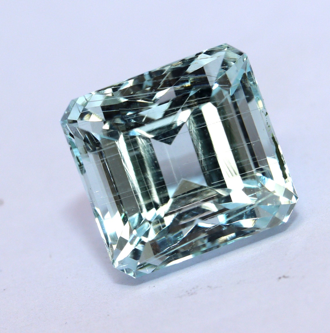 8 Ct Natural AQUAMARINE Octagon Cut Gemstone Excellent Luster Etsy