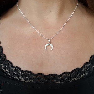 Moon Bone Necklace Etsy