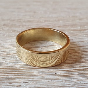 Eenvoudige brede gouden koperen ring, eenvoudige ring, ring voor hem, eenvoudige gouden ring, koperen ring, brede koperen ring
