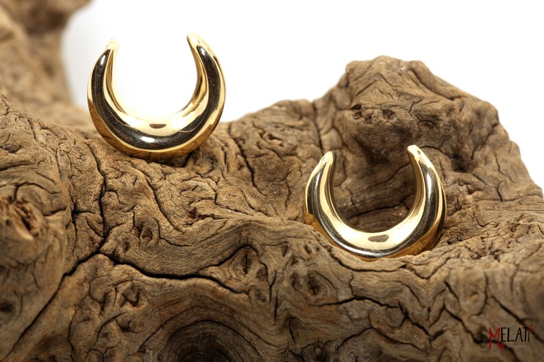 plug 1x brass plug stretcher brass flat tunnel stretching brass plugs.16 mm earplug ear stretcher tunnel 16 mm.14 mm expander for ear