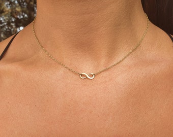 Halskette Kette mit Anhänger Unendlichkeitssybol Infinity Unendlichkeit NEU Halskette Kette mit Anhänger Unendlichkeitssybol Infinity Unendlichkeit NEU