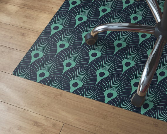 Patterned chair mat new arrivals