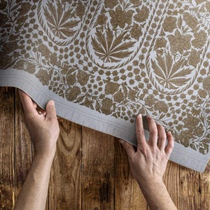 Dacca By Sir Matthew Digby Wyatt Outdoor Rug, Patterns Patio Carpet, Beige Vinyl Rug, Porch Rug, Pet Friendly Rug, Easy To Clean Rug