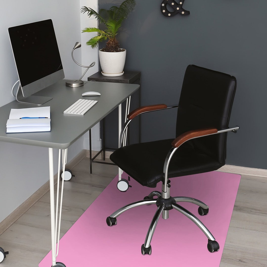 Light Pink Chair Mat, Pink Computer Mat, Pink Chair Pad Comfort, Single