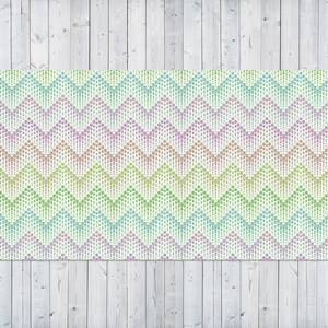 Colorful Herringbone Dots Desk Mats On Top Of Desks, Purple Mouse Pad, Green Keyboard Mat, ZigZag Desk Cover, Idea Gift, Computer Accesories