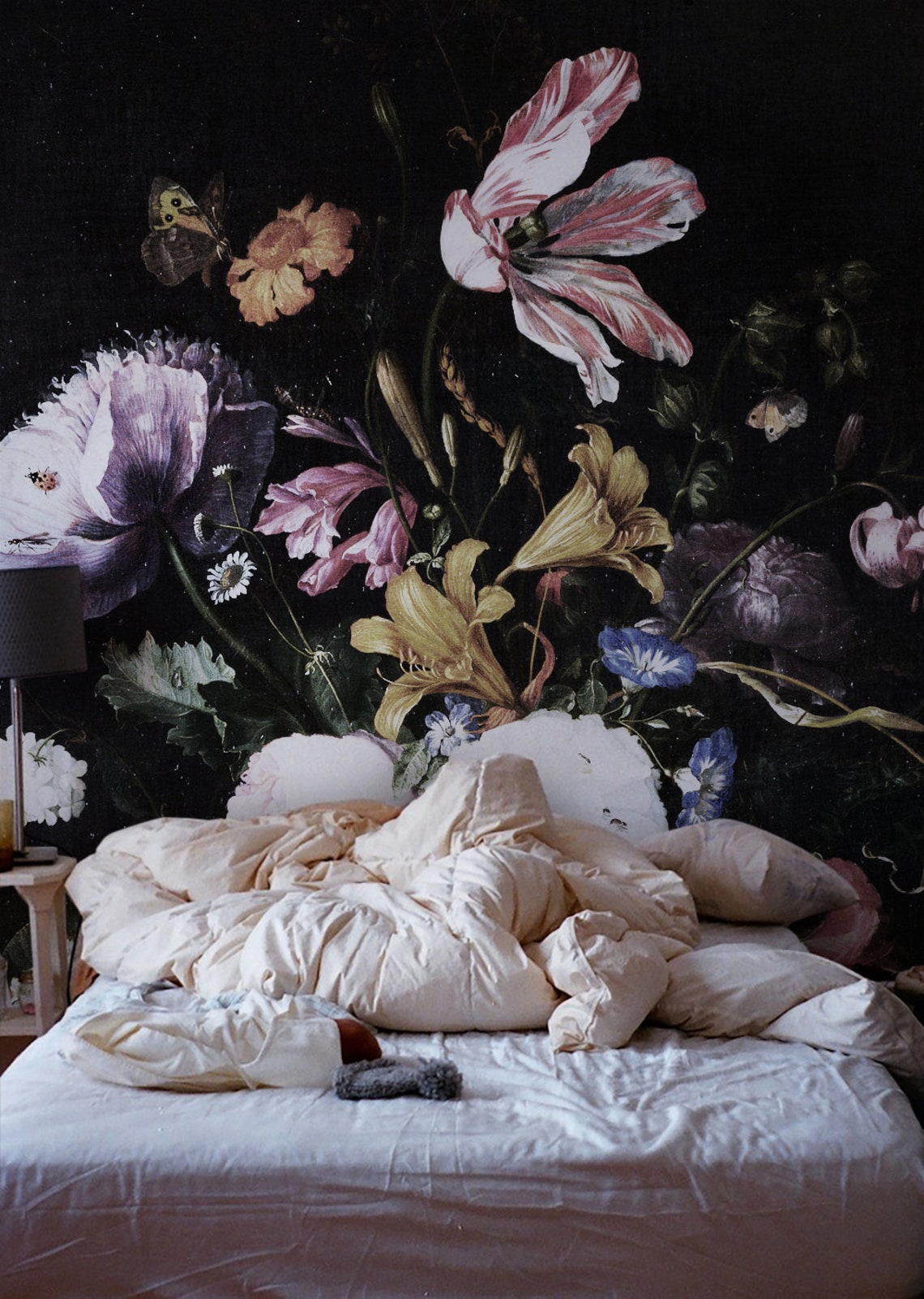 Dutch Floral Removable Wallpaper Peel and Stick Oil Painting Etsy