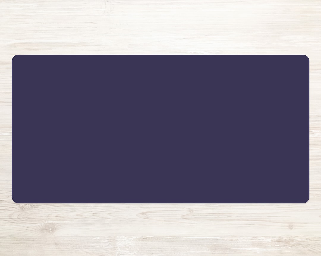 Navy Blue Desk Mat Design, Indigo Blue Desk Pad Protector, Royal Blue