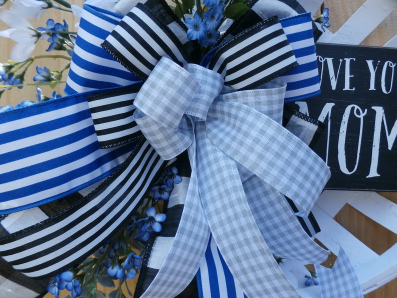 Decor Mothers Day Door Hanger Mothers day Gift Gift for Mom Mothers Day Wreath Mothers Day Tobacco Basket Gift For Her Love you MOM