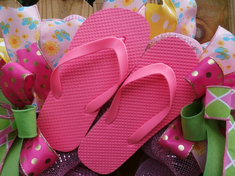 flip flop welcome wreath