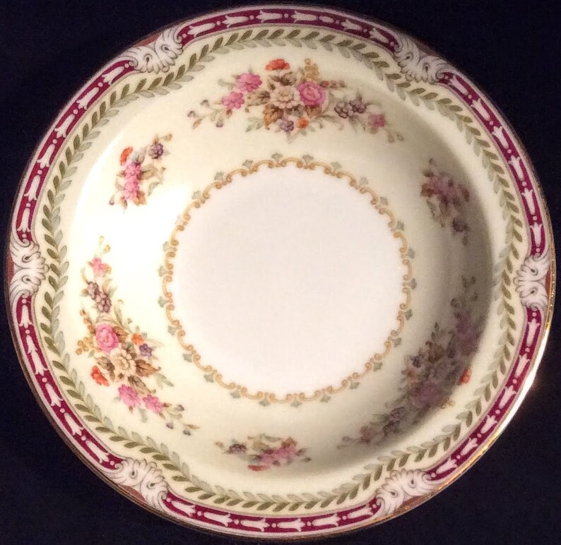 Vintage Mismatched Rimmed Dessert Bowls Sauce Bowls Fruit Etsy