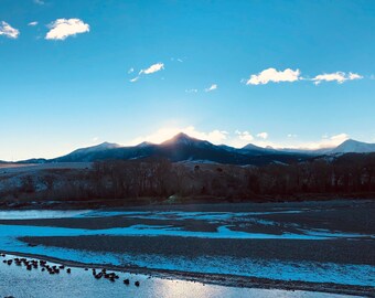 Livingston Peak Winter Sonnenaufgang