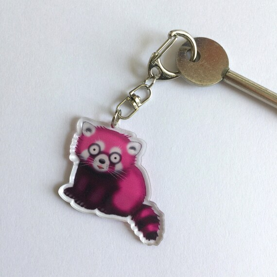 red panda keychain