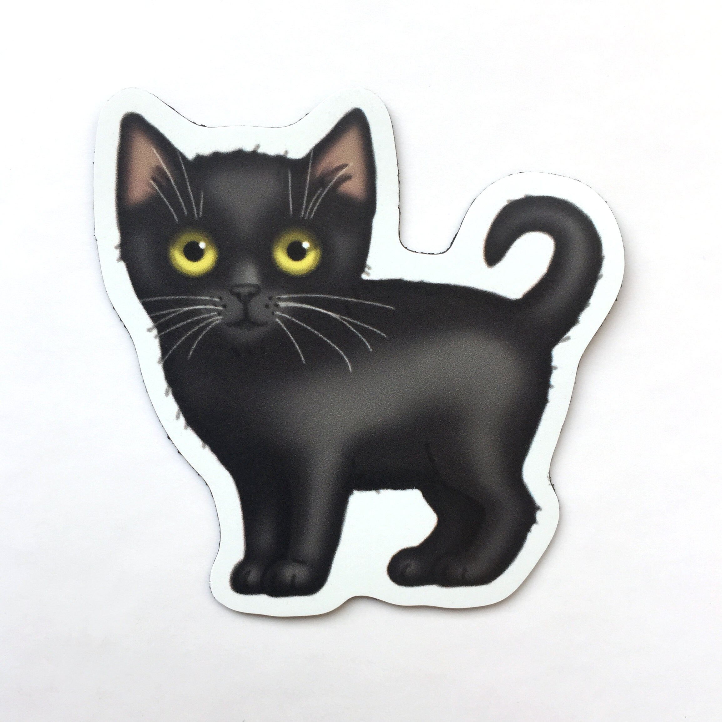 Black Cat Cat Fridge Cat Refrigerator Etsy