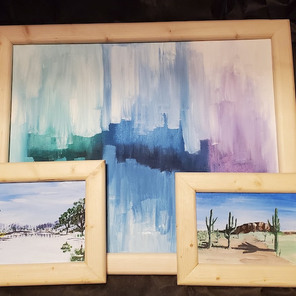 Handmade wooden painting frames