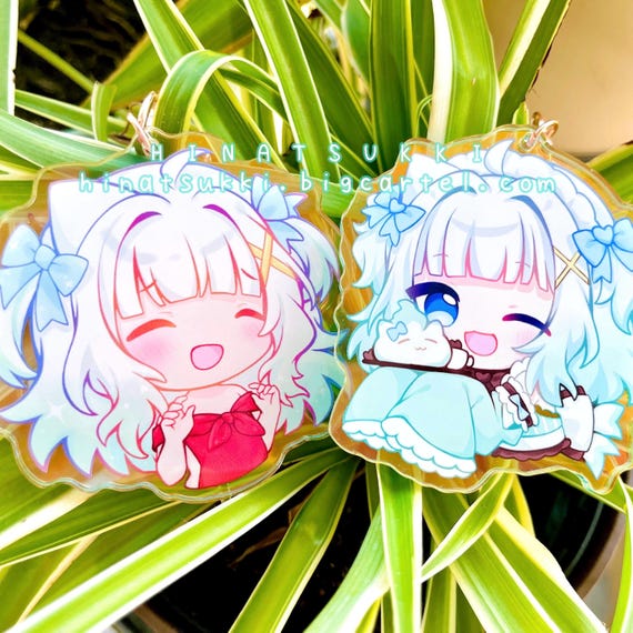 Vtuber Maid Mint Fantome 3inch Holographic Acrylic Keychain - Etsy