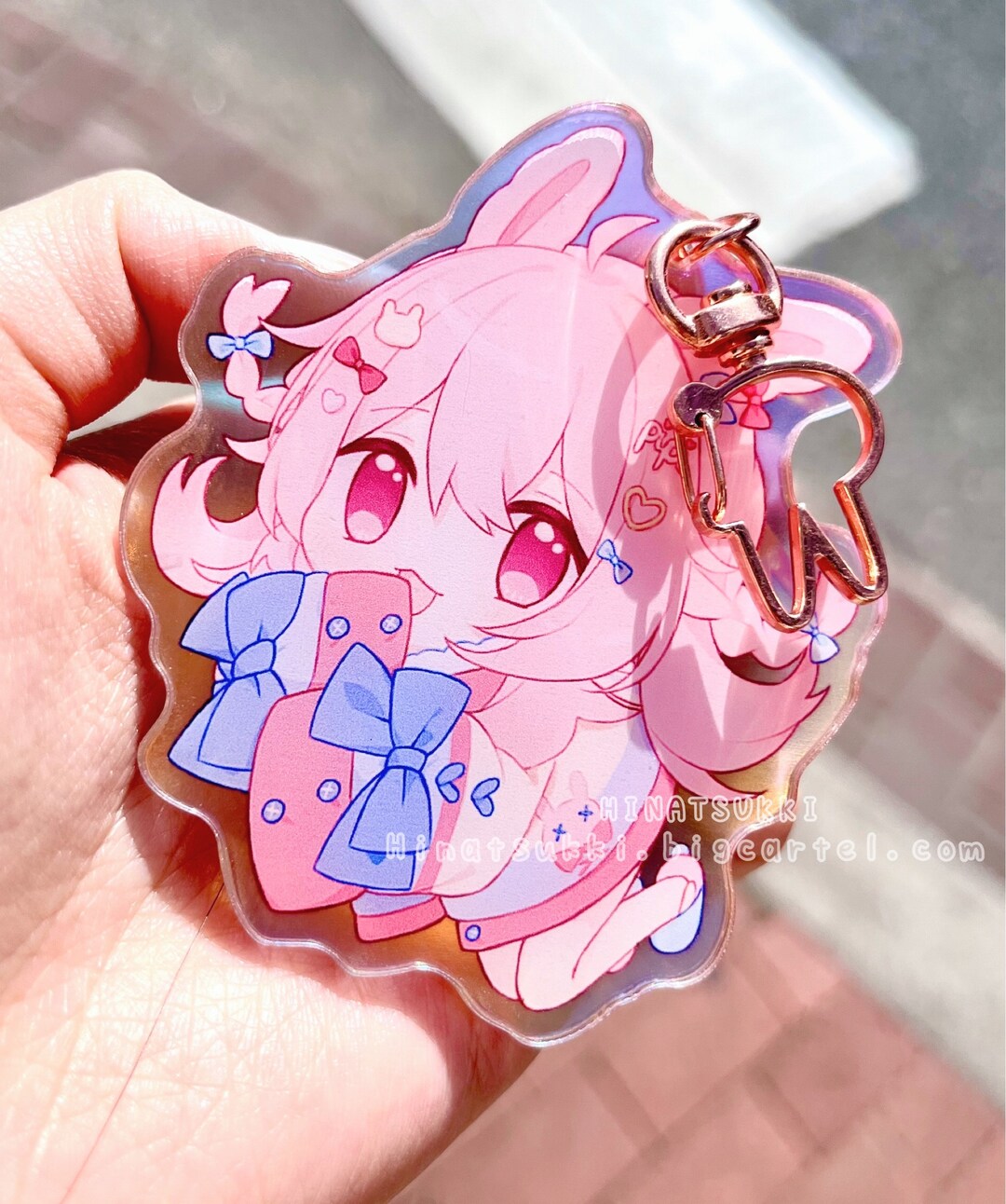 Phase Connect Keychains Phase Connect Pipkin Pippa Double Sided Holographic Keychain Bunny ...