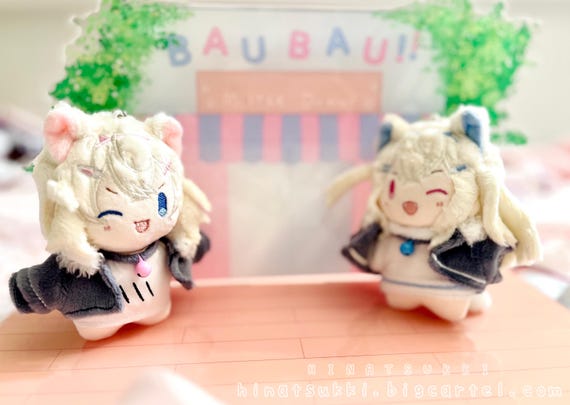 HoloEN FUWAMOCO 10~12 cm ミニぬいぐるみ 着せ替え人形 ホロライブ