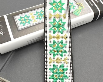 Emerald Cross Stitch bookmark kit