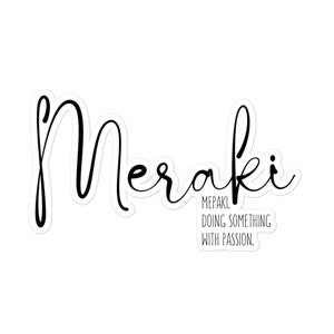 Meraki Bubble-free stickers, Greek stickers, Greek definition, Greek gifts, Meraki definition, Laptop sticker, Tumblr decor, Journal Greek