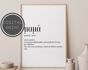 Greek art print, Mama definition, greek mom, mom gift, mother's day, poster mama, definition art, greek wall art, 001