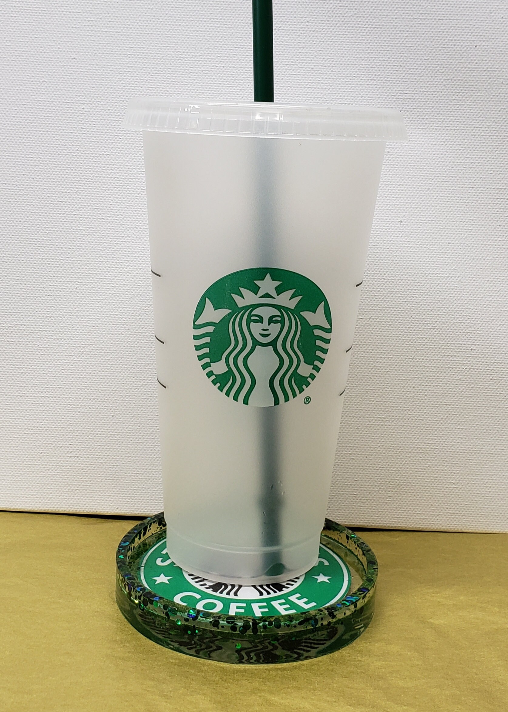 STARBUCKS Unique RESIN COASTER Handmade Etsy