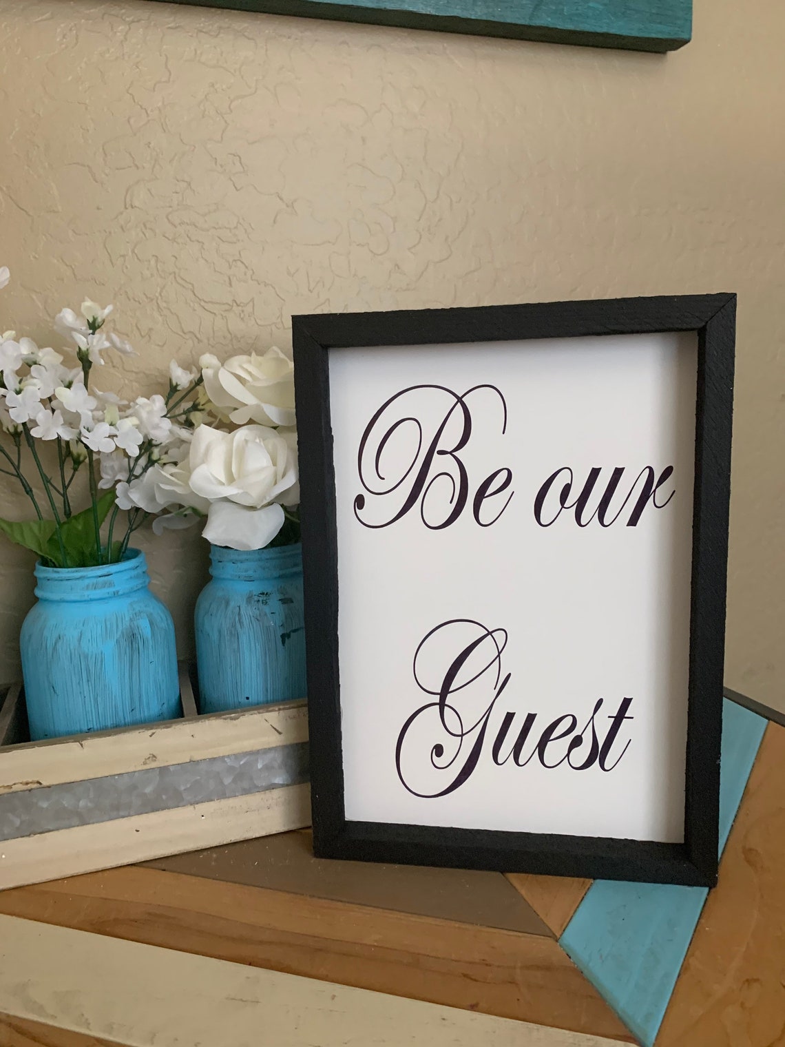 Be Our Guest Wooden Sign. Home Sign Wall Decor Wooden Sign Etsy