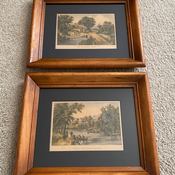 Currier Ives Prints Etsy