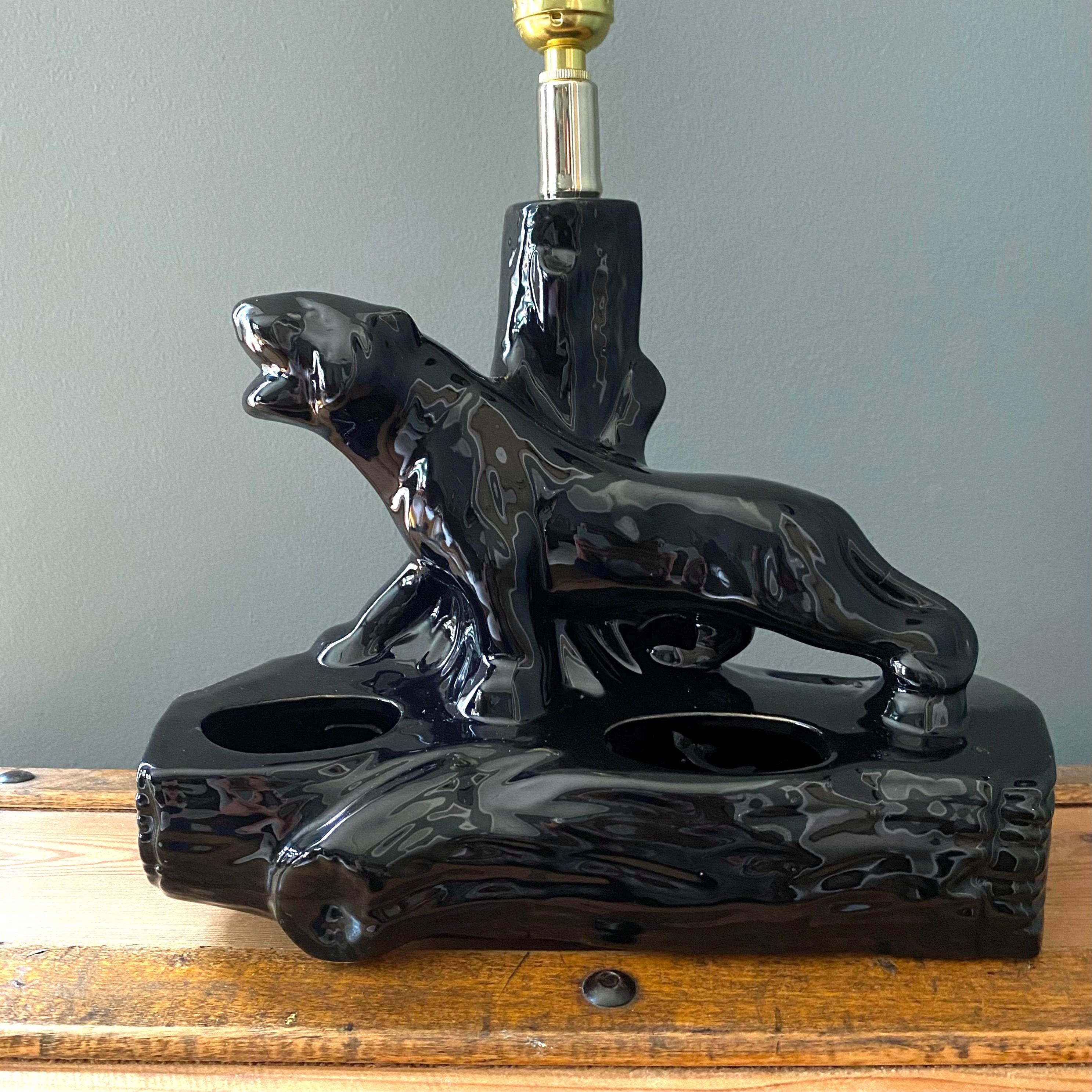 1950s Black Panther Lamp - Etsy 1950s Black Panther Lamp - Etsy