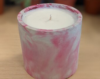 Marbled Cement Soy Candle 9 oz