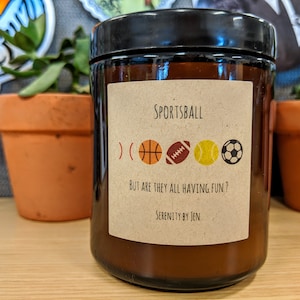 スポーツボールソイキャンドル