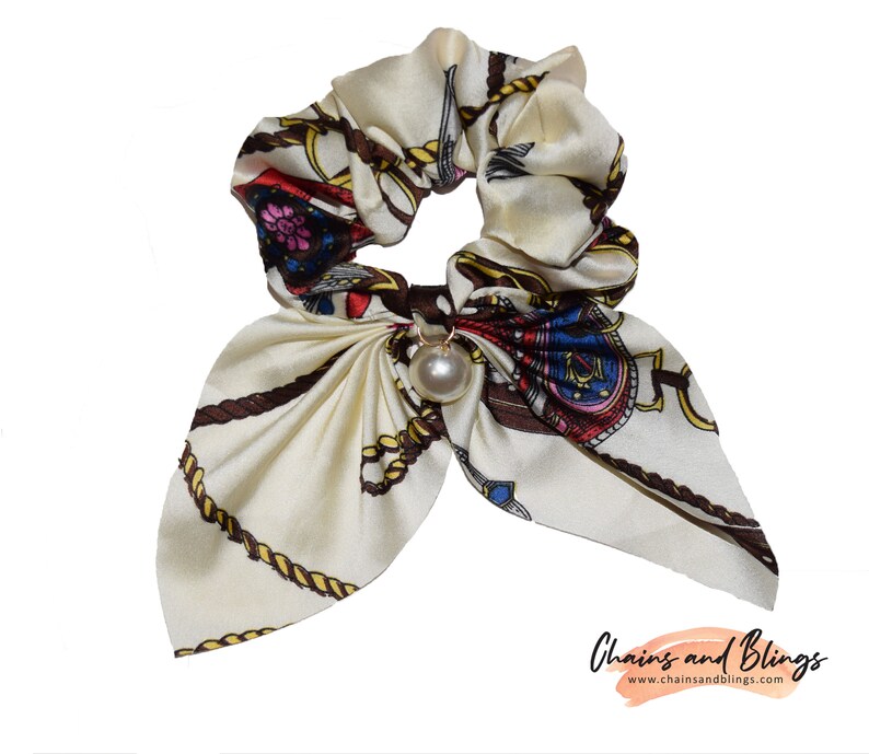 Designer Hair Accessories Silk Scrunchy Elegant Hair Etsy