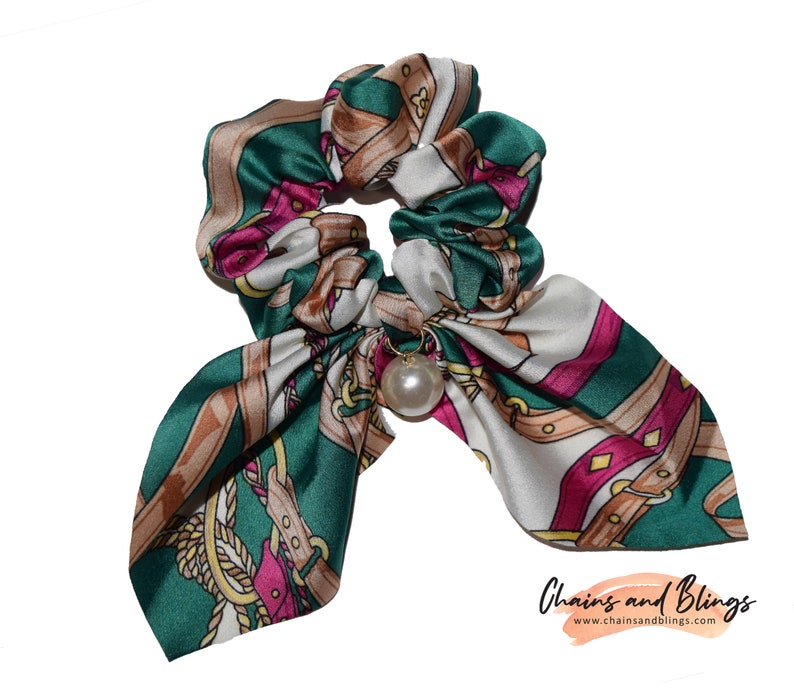 Designer Hair Accessories Silk Scrunchy Elegant Hair Etsy