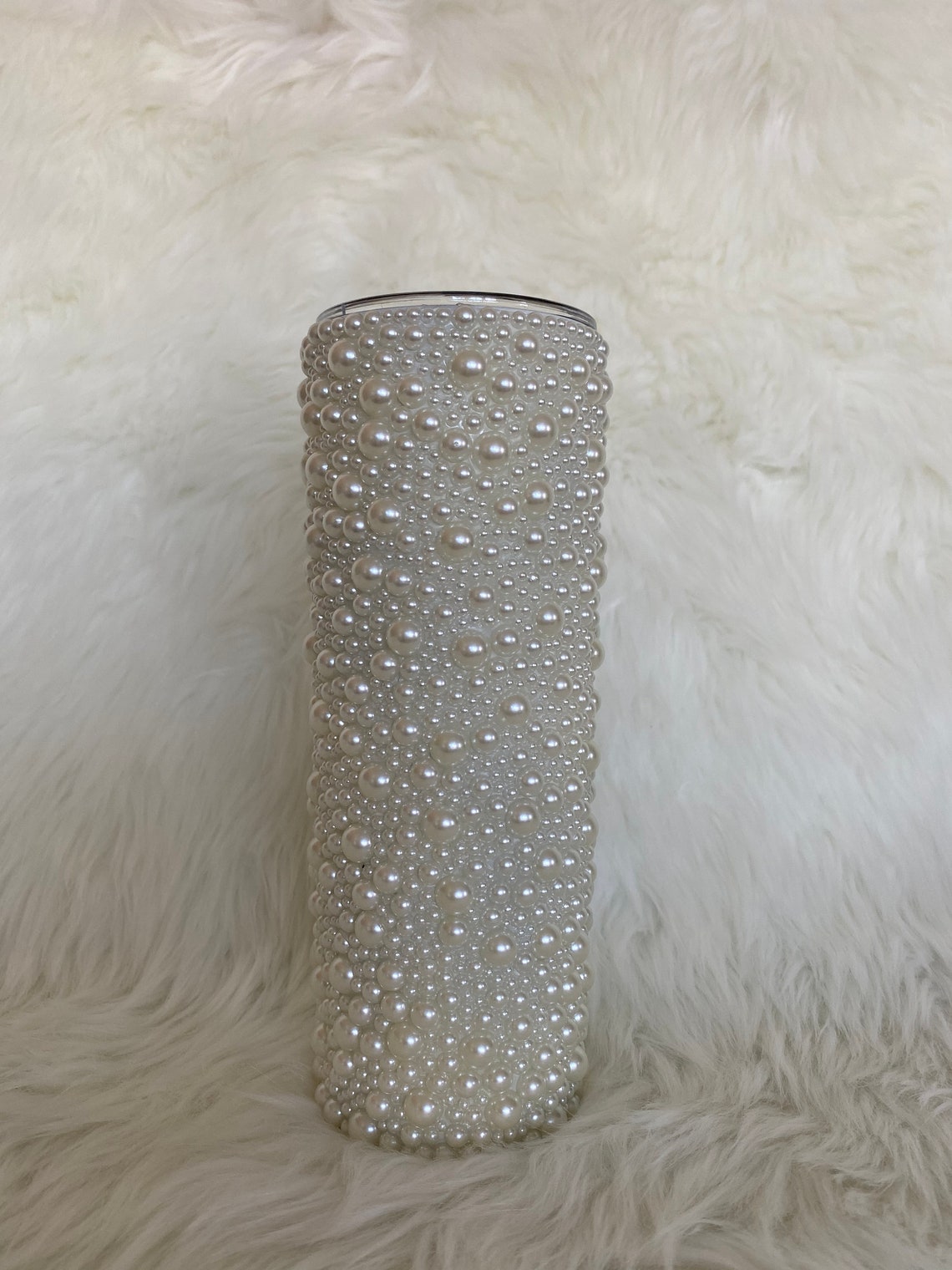 Pearl Rhinestone Tumbler Wedding Day Tumbler Etsy