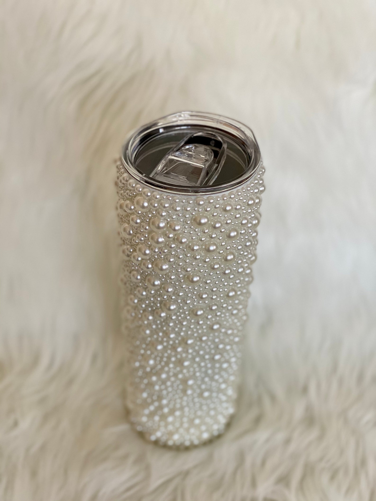 Pearl Rhinestone Tumbler Wedding Day Tumbler Etsy