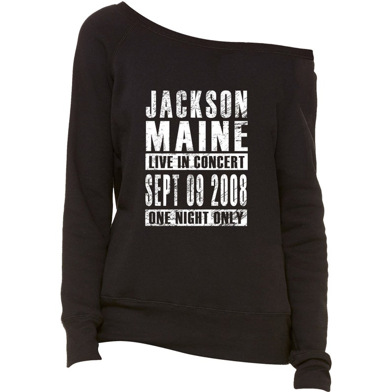 FerociTees Jackson Maine Born Star Crewneck Sweatshirt