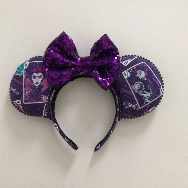 Villains ears. Halloween ears. Multi villain ears. Free Shipping. Minnie Ears. Mickey ears